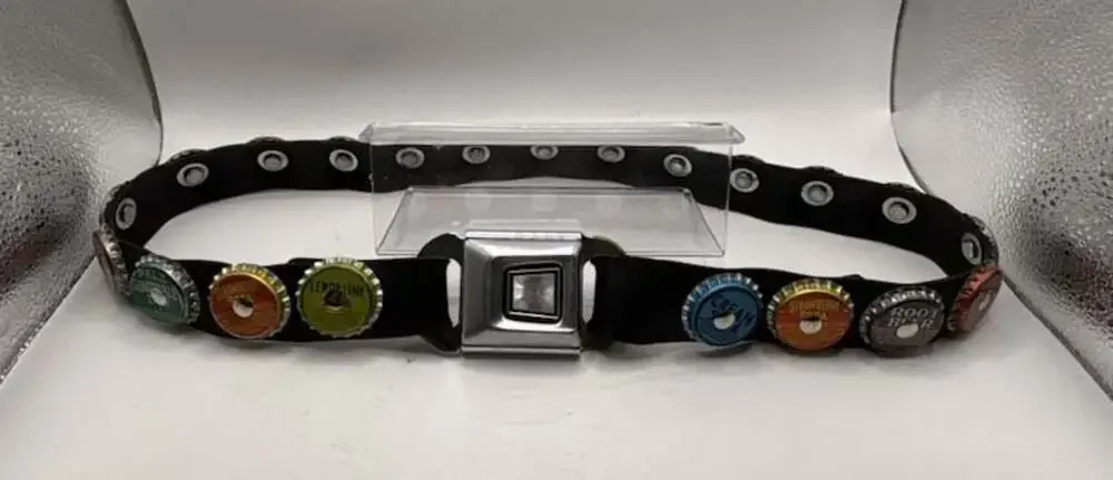 Little Earth Recycled Soda Bottle Cap Seatbelt Buckle Belt